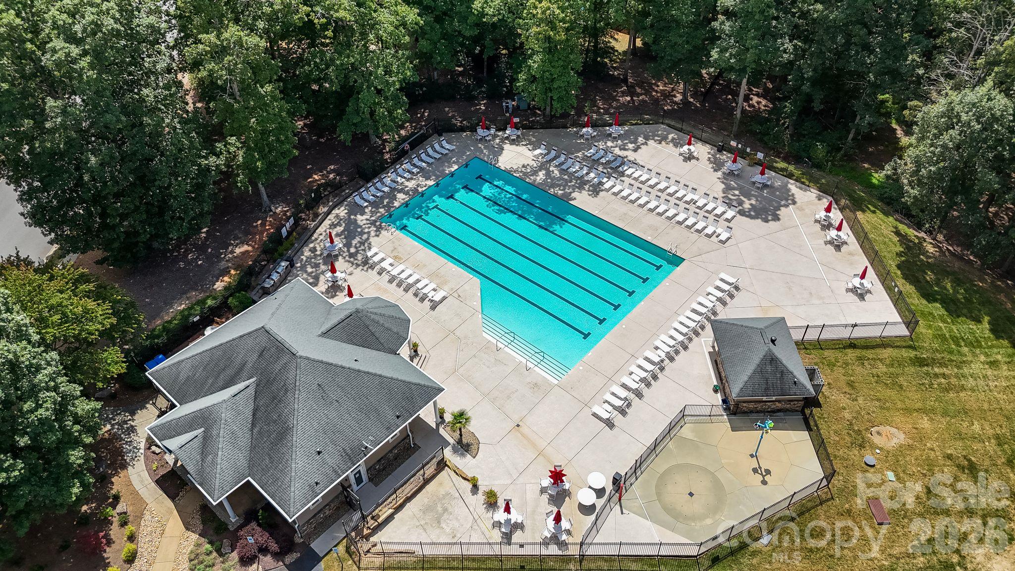 Community Pool and Pool Club House - 10826 Persimmon Creek Drive, Mint Hill