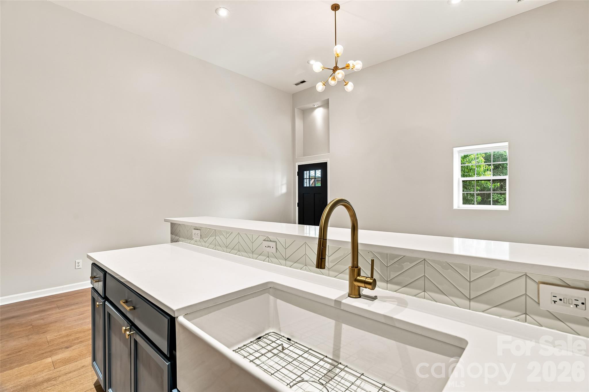Left Side - farm style kitchen sink - 160 State Street, Asheville