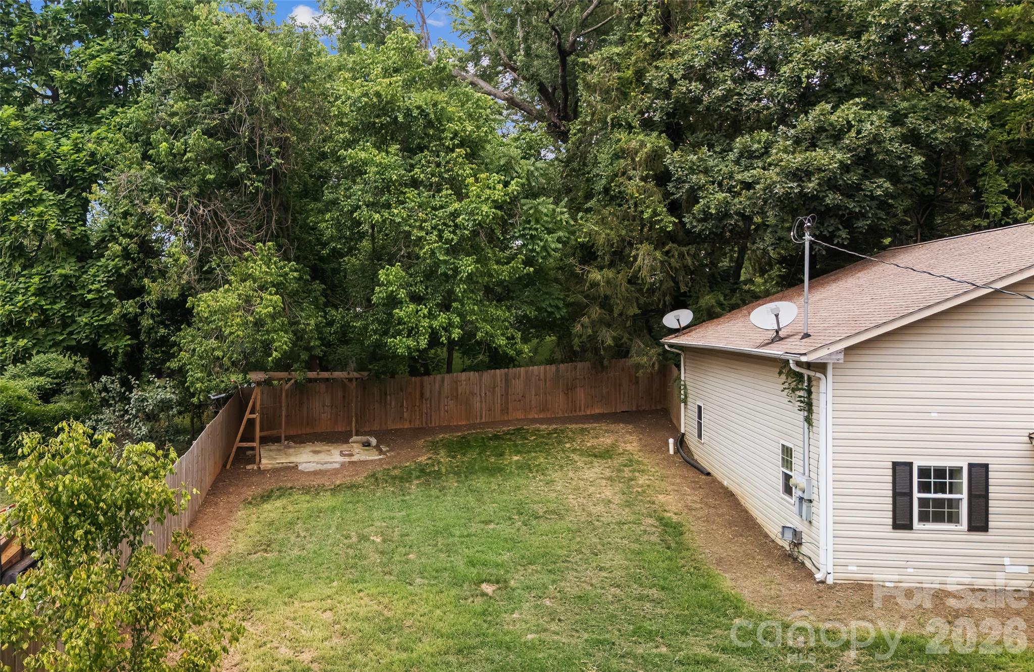 Left side yard - 160 State Street, Asheville