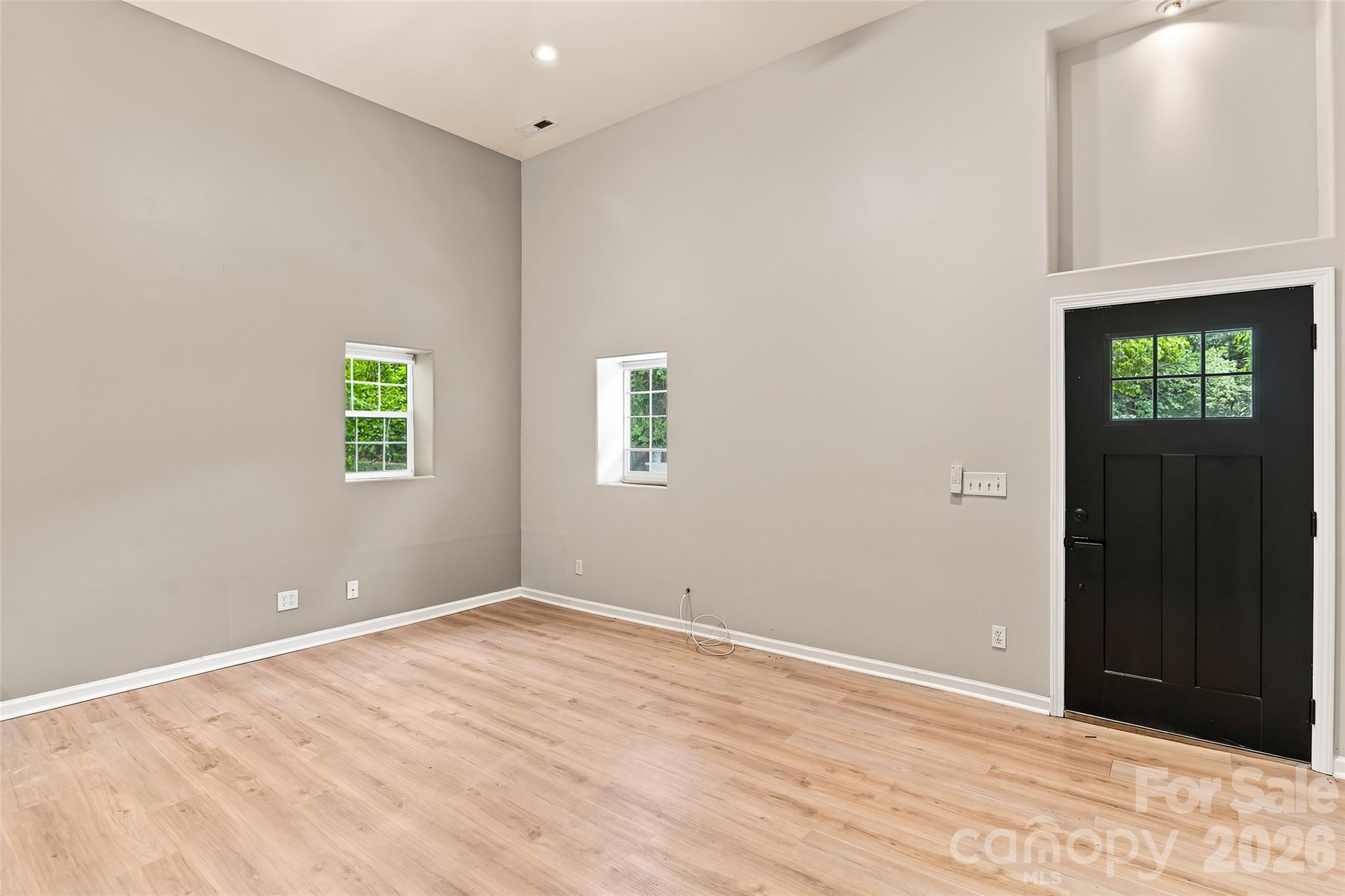 Right side - front door and living area - 160 State Street, Asheville