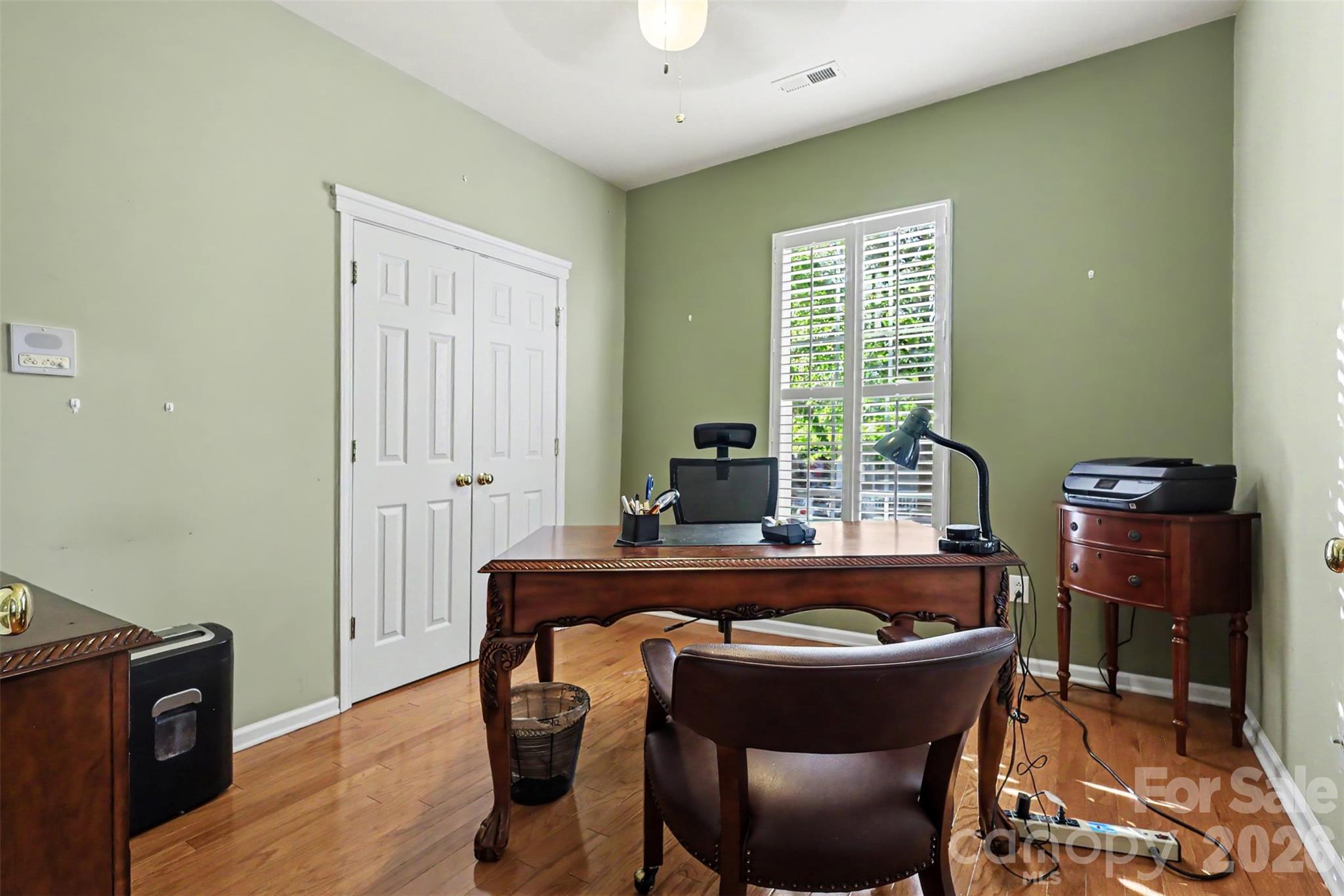 Second Bedroom/Office (Glass French Doors) - 6332 Colonial Garden Drive, Huntersville