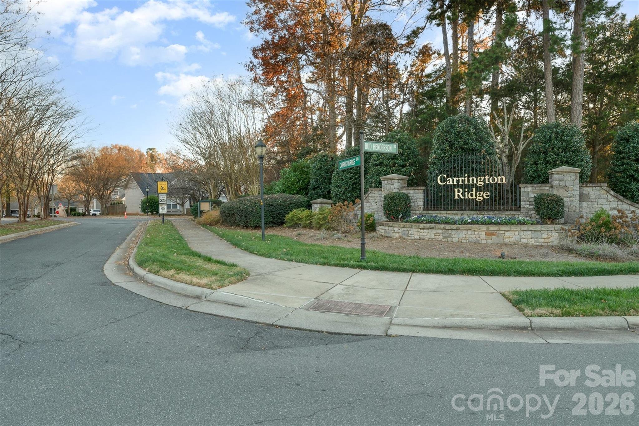 Carrington Ridge Entrance - 6332 Colonial Garden Drive, Huntersville