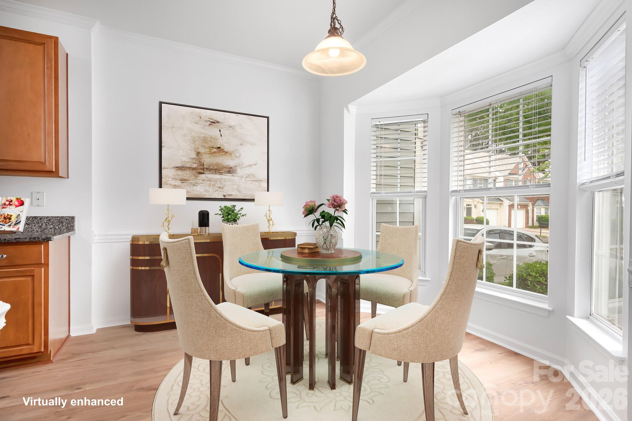Virtually Staged - Breakfast area - 109 Kase Court, Mooresville
