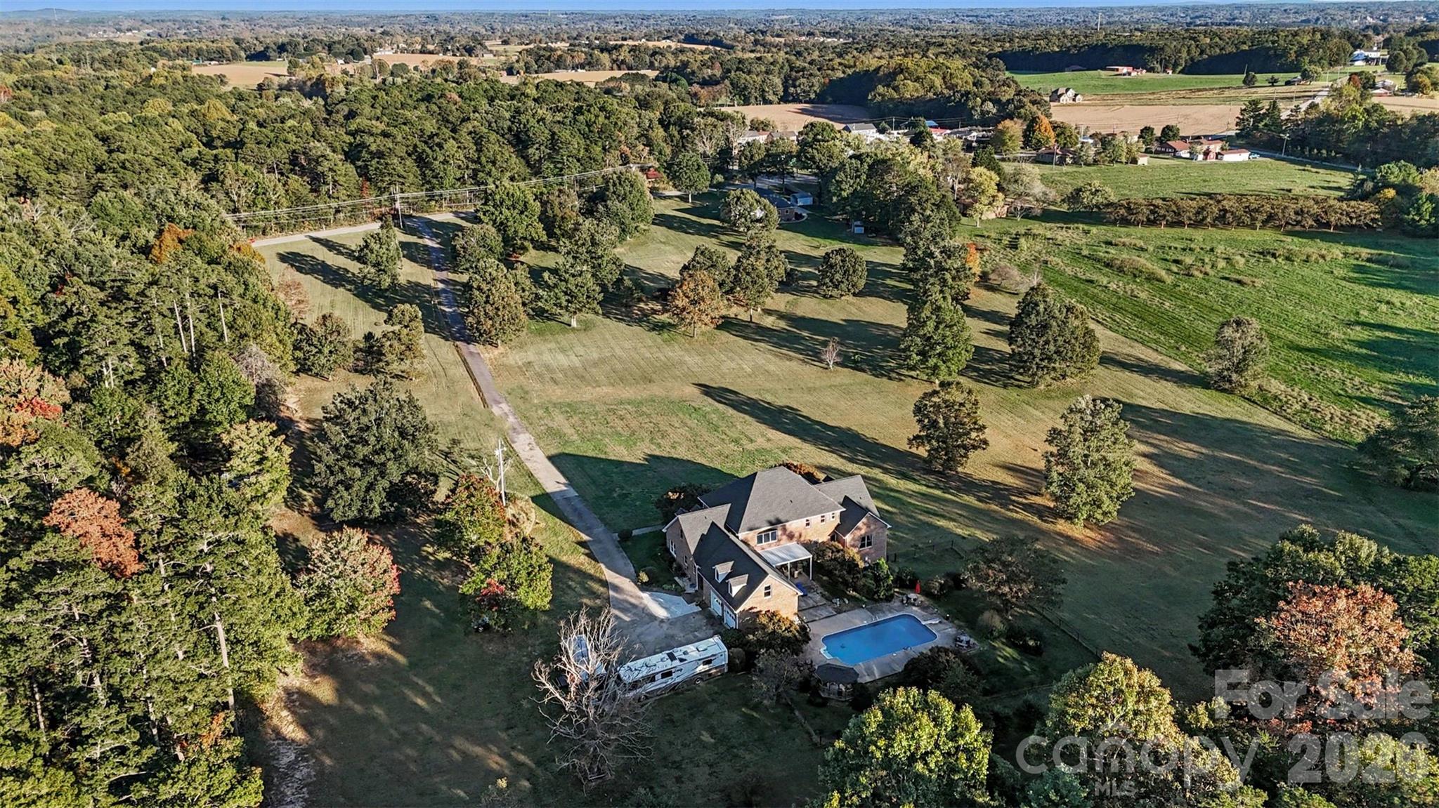 Birds eye view back - 4141 Grace Chapel Road, Granite Falls