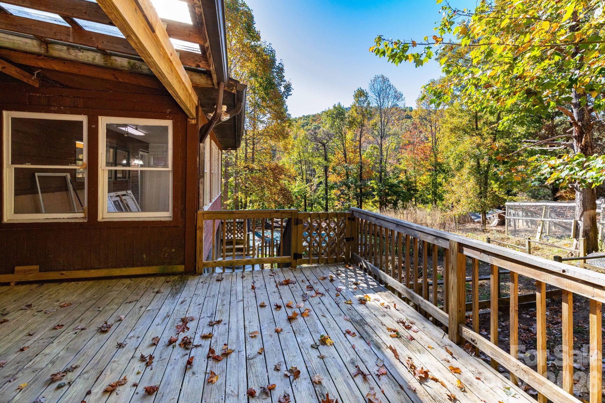 Rear Deck - 65 Chestnut Hill Road, Black Mountain