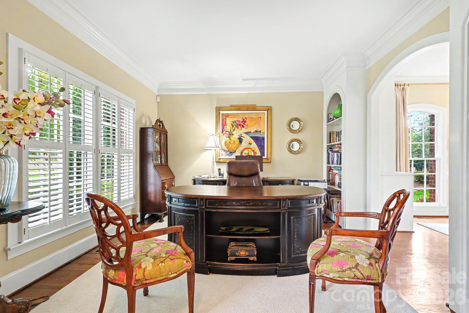 Front room used as an office could be a living room - 6325 County Donegal Court, Charlotte