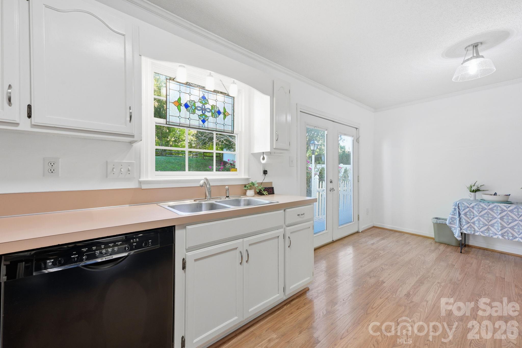 Kitchen and Doors to Back Deck - 12807 Levins Hall Road, Huntersville