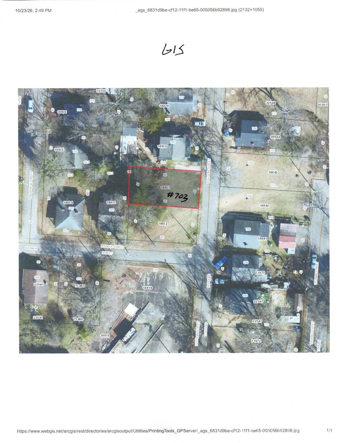 AERIAL PHOTO 703 - 701,702,703,704 Douglas Street, Shelby