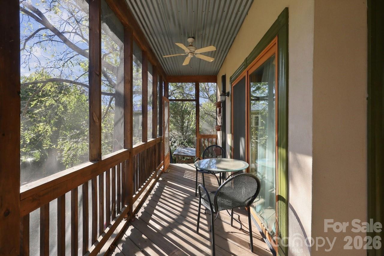 2nd floor covered passageway - 297 Hillside Street, Asheville