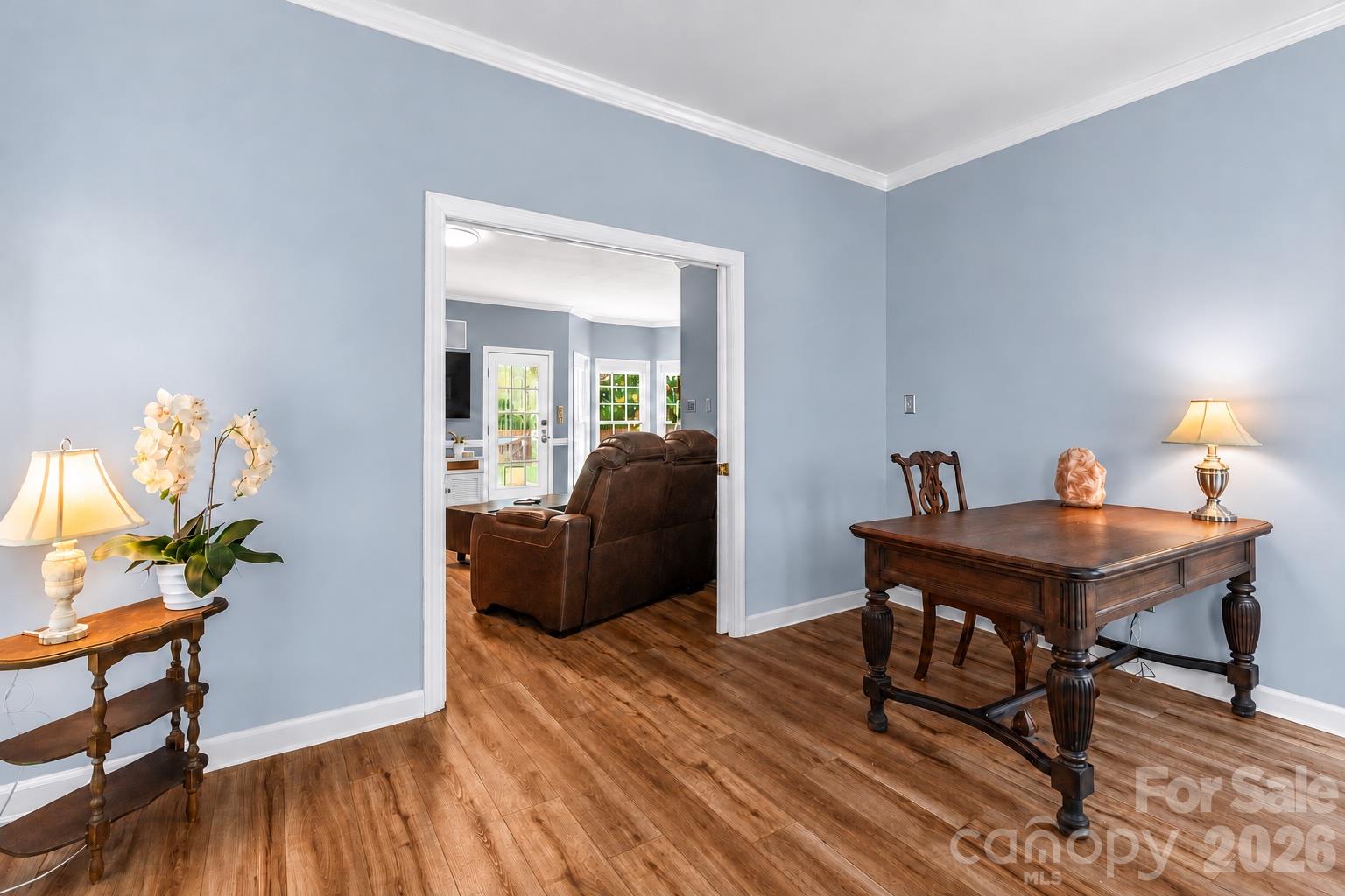 Office space connected to living room area. - 635 Highland Ridge Road, Mooresville