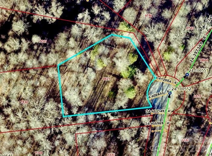 GIS aerial view with approximate lot lines - 120 Ben Lippen School Road, Asheville