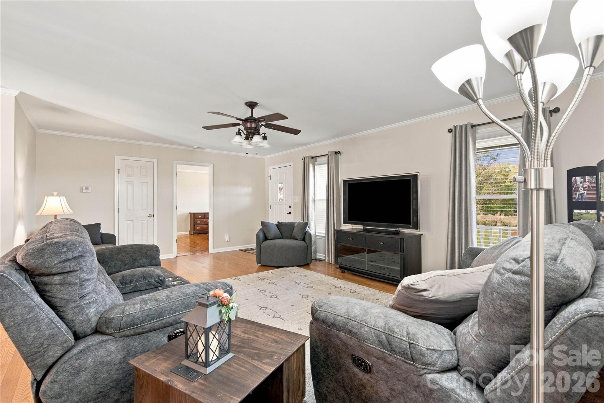 No shortage of room here! Primary Bedroom is across the room, located near the front door. - 643 Shoal Road, Lincolnton