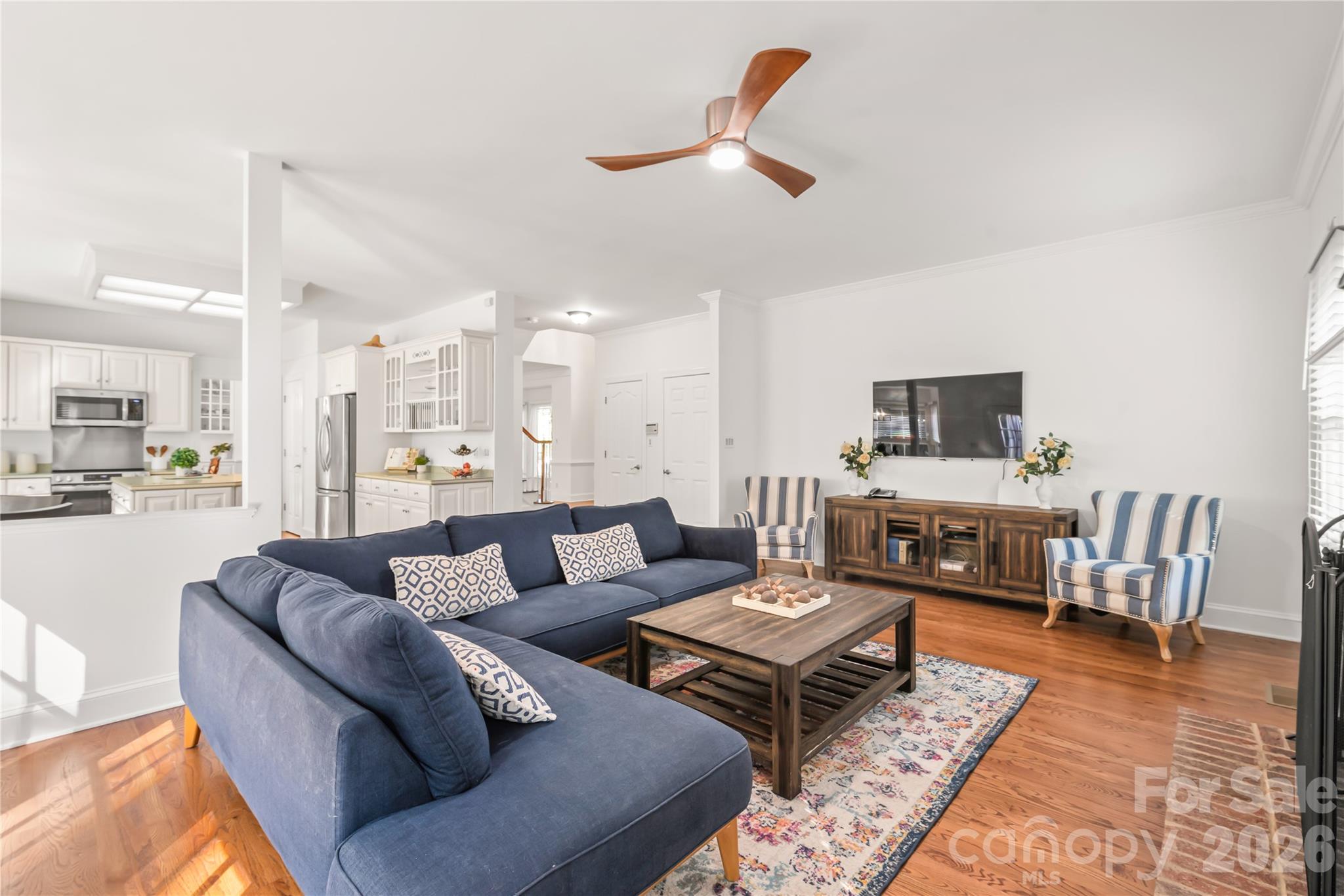 Fresh neutral paint spanning the first and second levels fills the home with light and provides the perfect canvas for your personal style. - 11024 Stonepath Lane, Charlotte