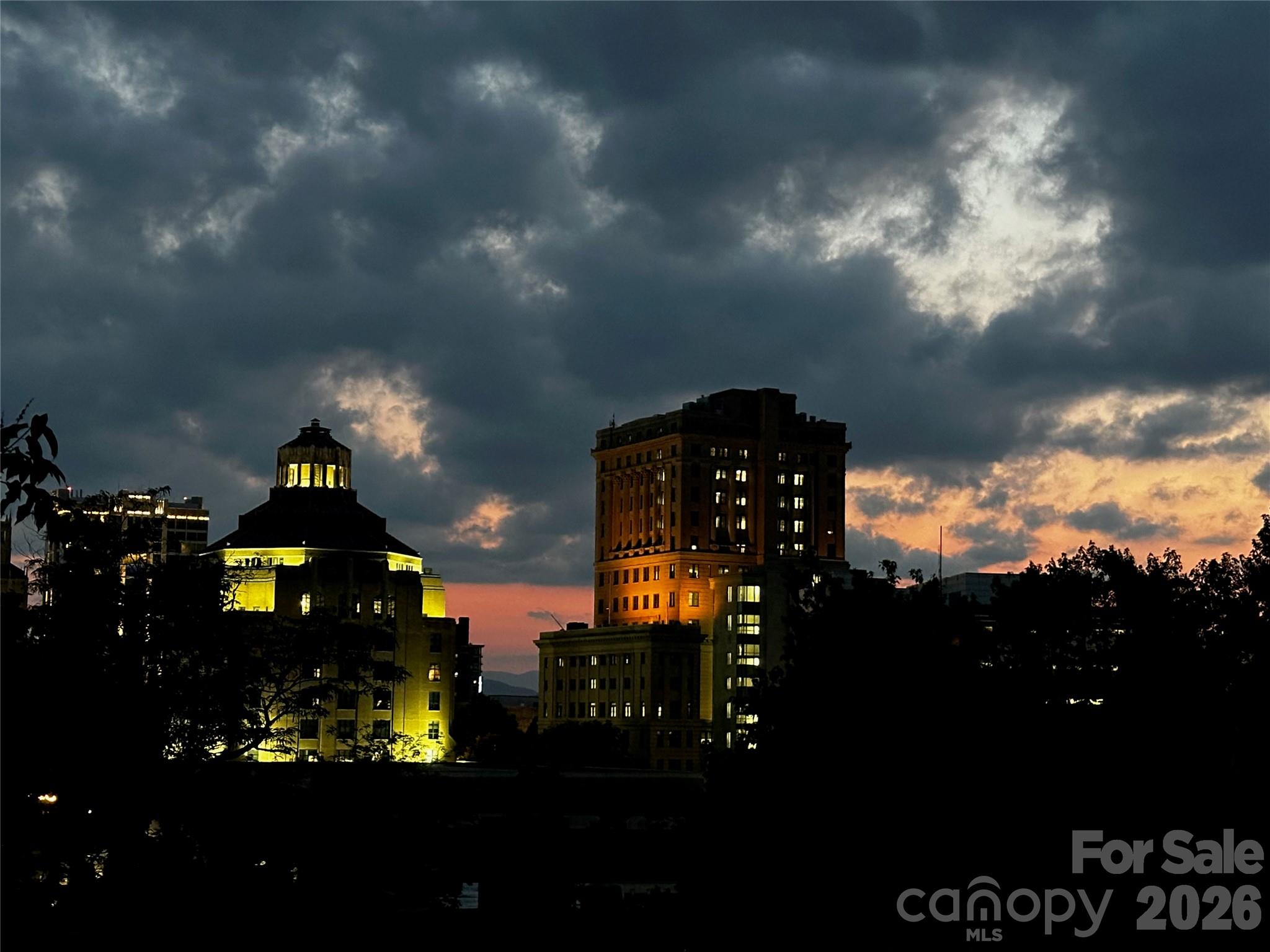 Sunset picture from sellers - 23 Tuskeegee Street, Asheville