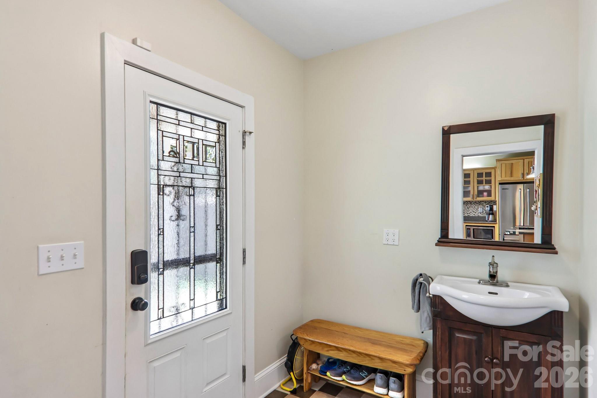 Front door entryway - 23 Tuskeegee Street, Asheville