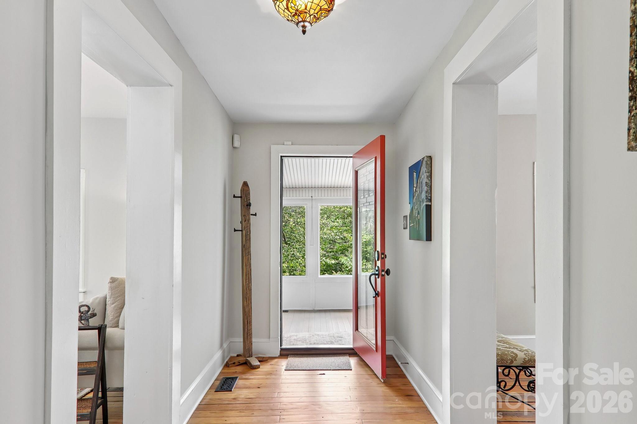 Entryway from sunroom - 23 Tuskeegee Street, Asheville