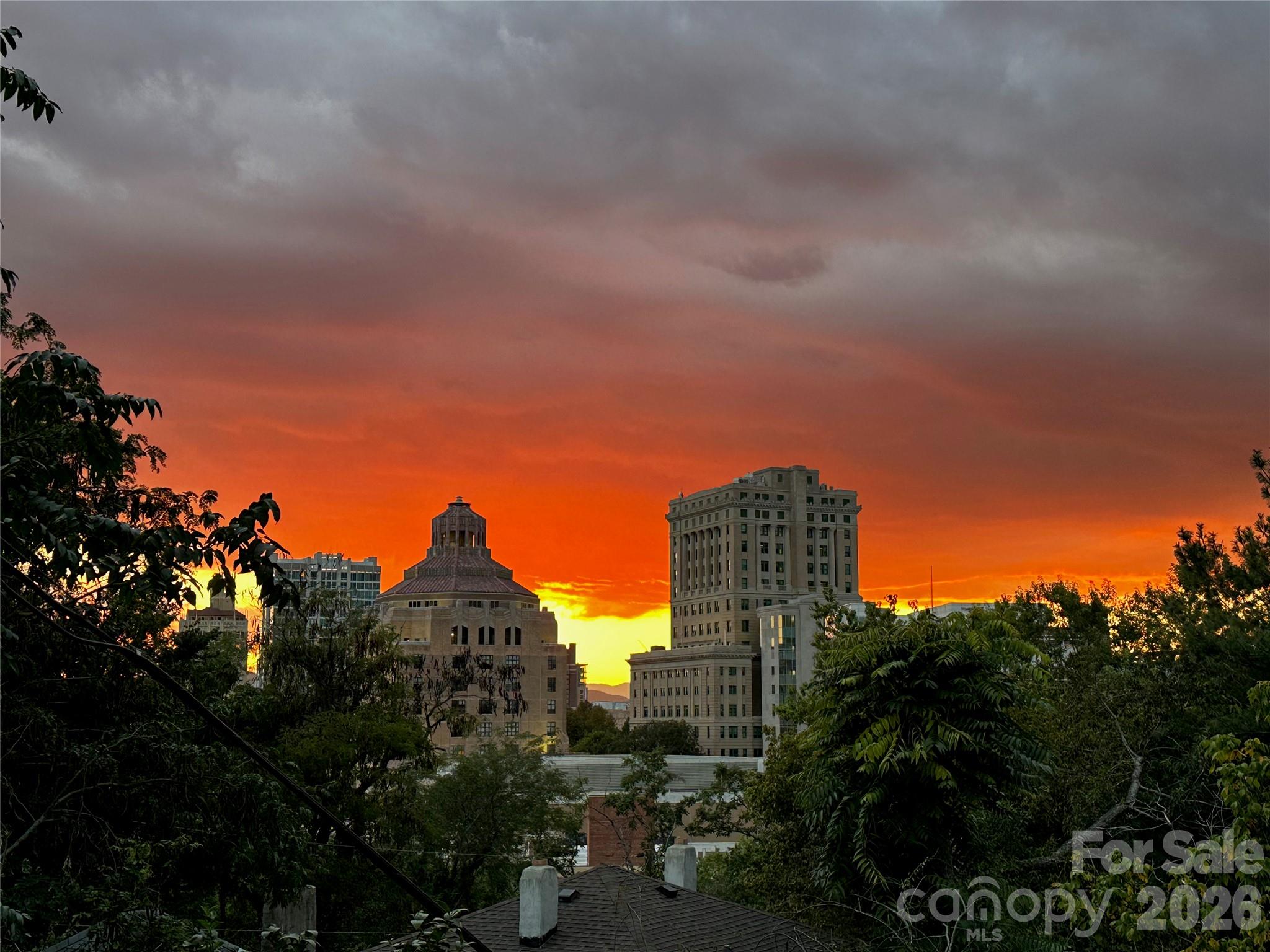 Sunset picture from sellers - 23 Tuskeegee Street, Asheville
