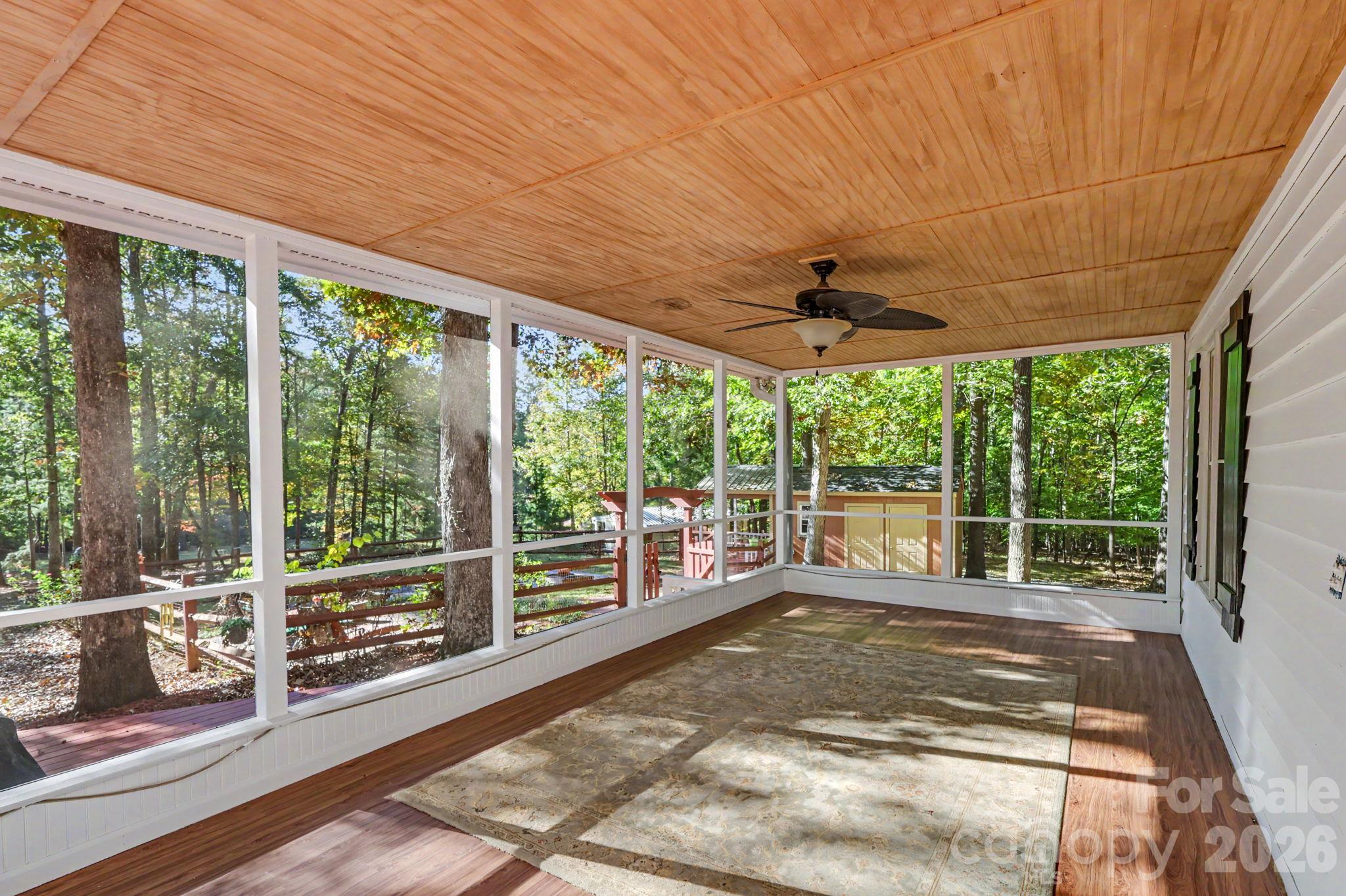 Screen room off primary bedroom - 5720 Stone Mill Road, Waxhaw