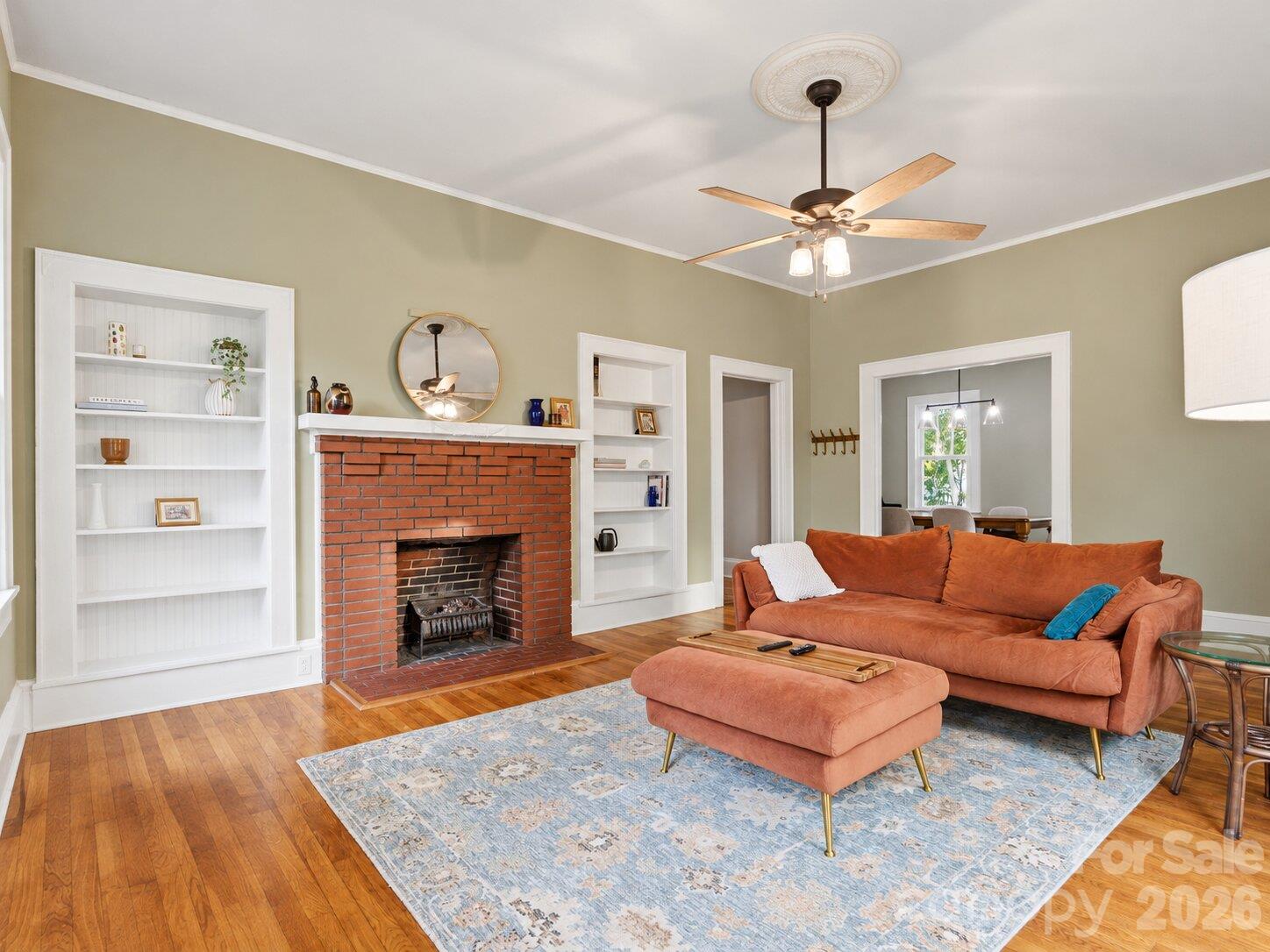 Living Room Facing Dining Room. - 707 S York Street, Gastonia
