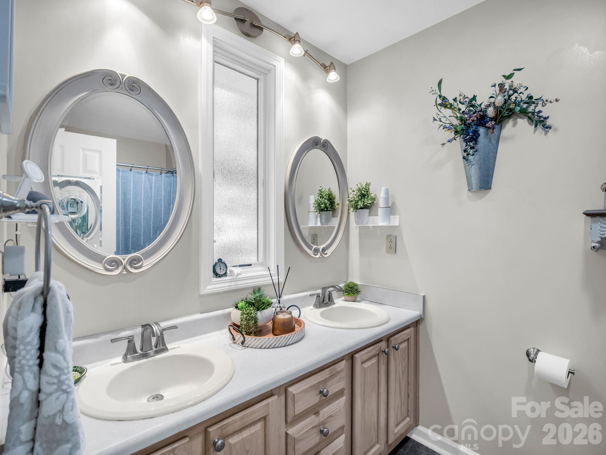 Primary Bathroom with Double Vanity - 178 Hilltop View Drive, Fletcher