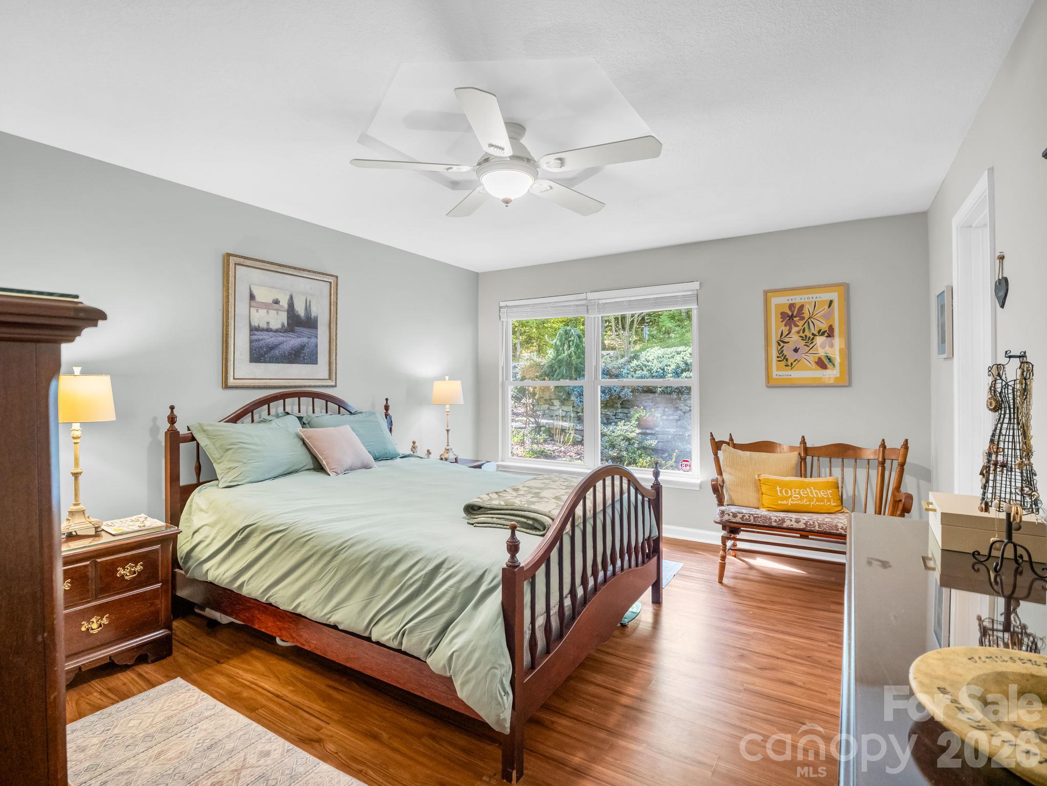 Primary Bedroom with Newer Flooring - 178 Hilltop View Drive, Fletcher