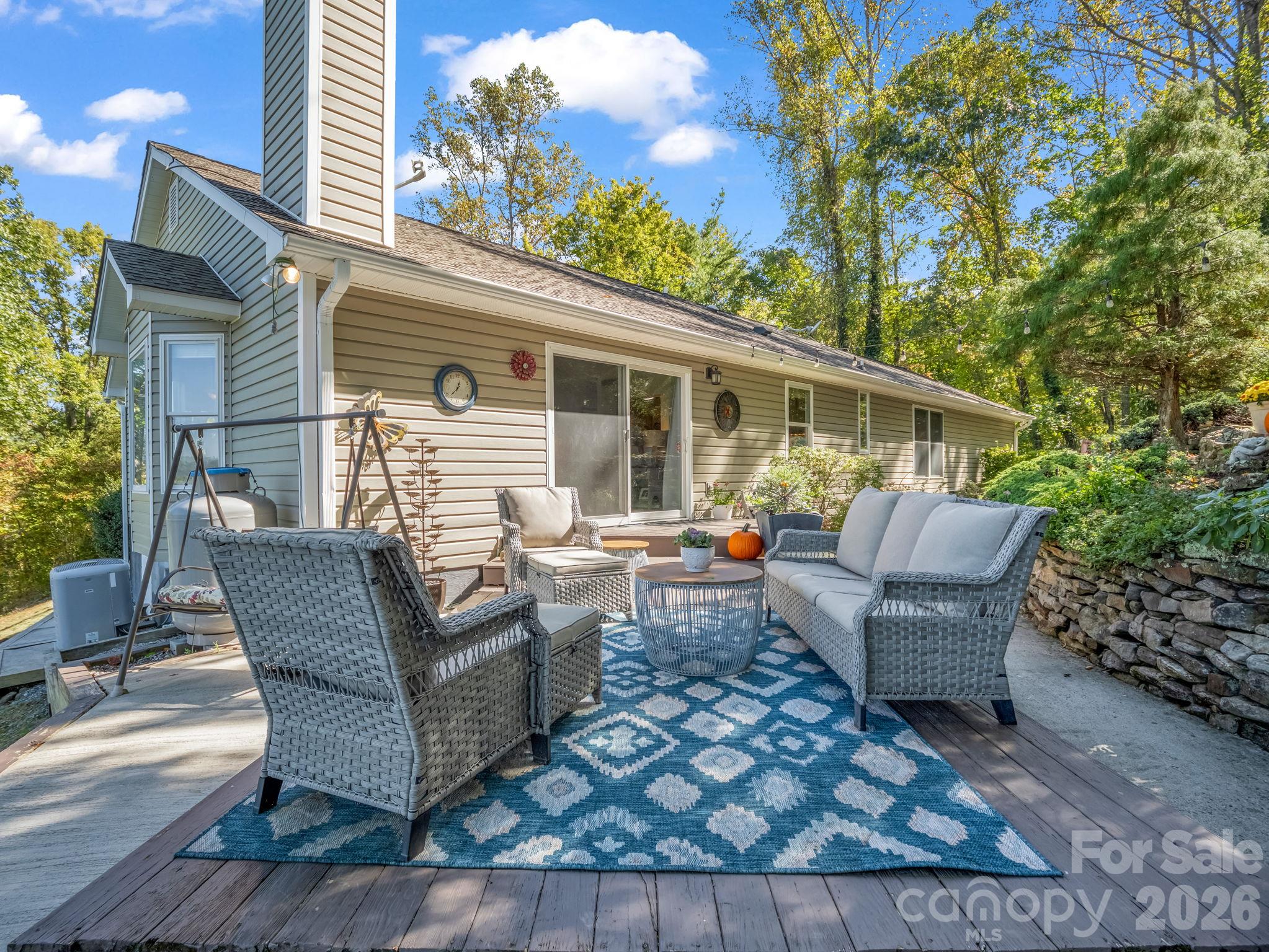 Back Patio - 178 Hilltop View Drive, Fletcher