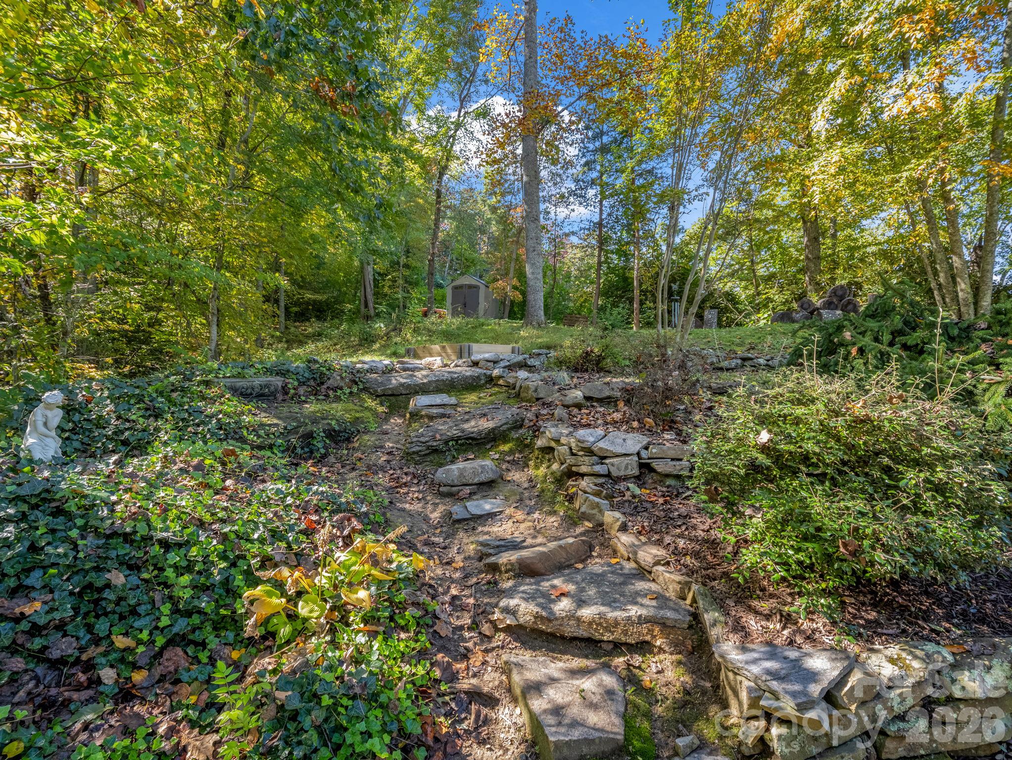 Private backyard - 178 Hilltop View Drive, Fletcher
