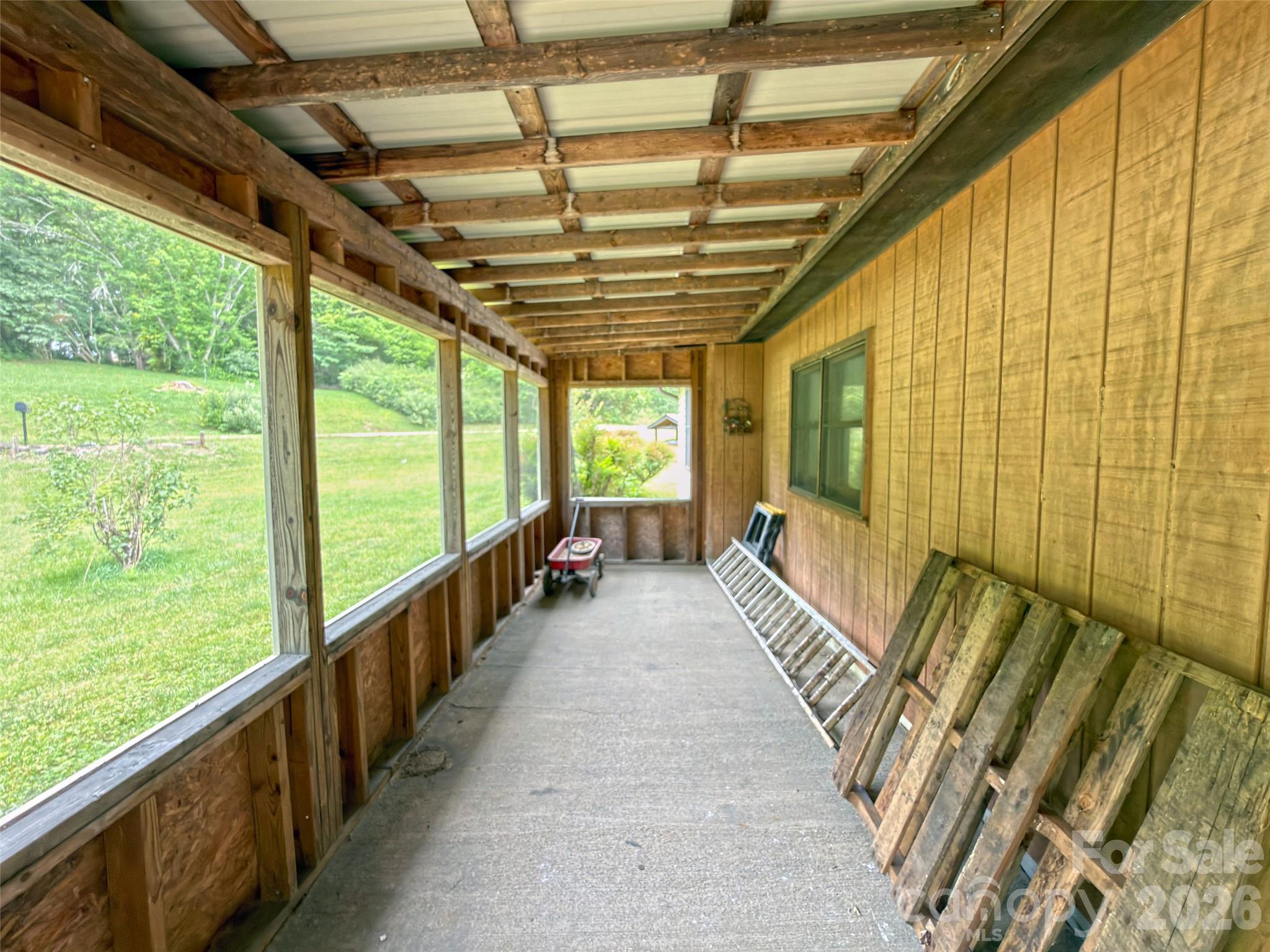 Covered patio off front entrance. - 22 McMinn Road, Hendersonville