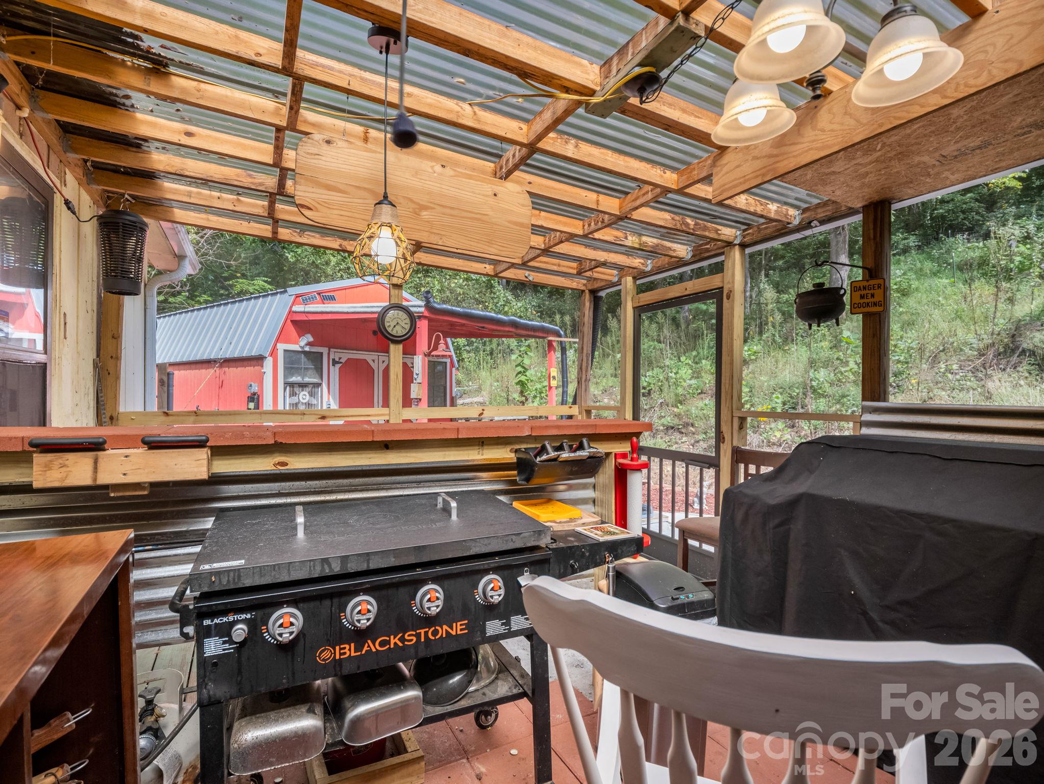 Outdoor cooking area - 48 Roberts Cove Road, Weaverville
