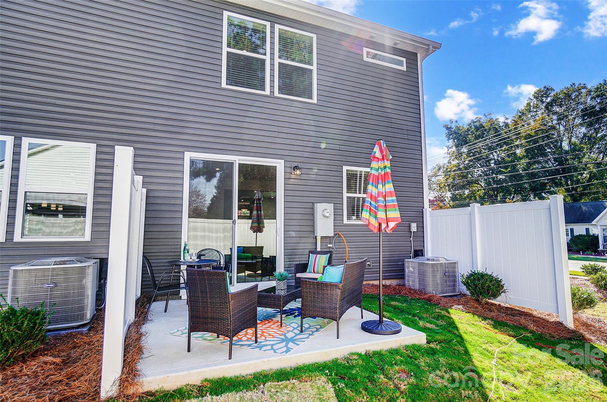 Back Patio with Privacy Fencing on the Sides-Photo Similar to Subject Property - 3055 High Bluff Street, Kannapolis