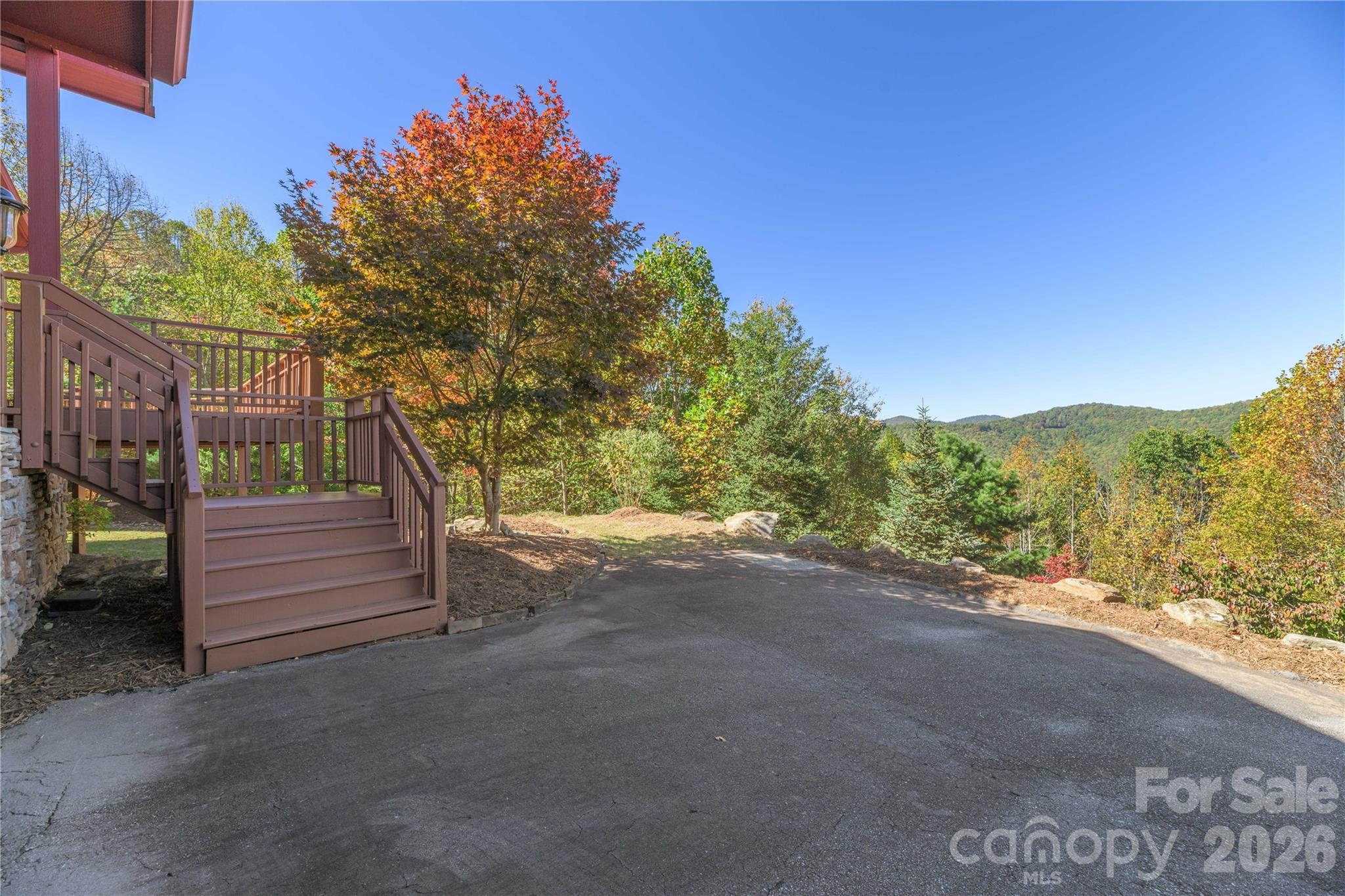 Driveway views - 1341 Double Knob Drive, Arden