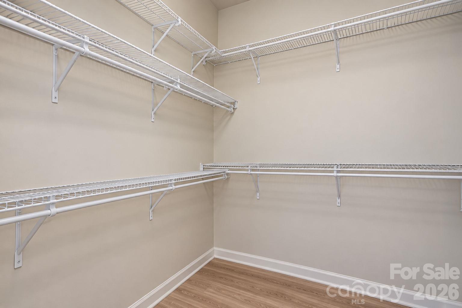 Primary closet virtually empty - 3018 Terroir Lane, Charlotte