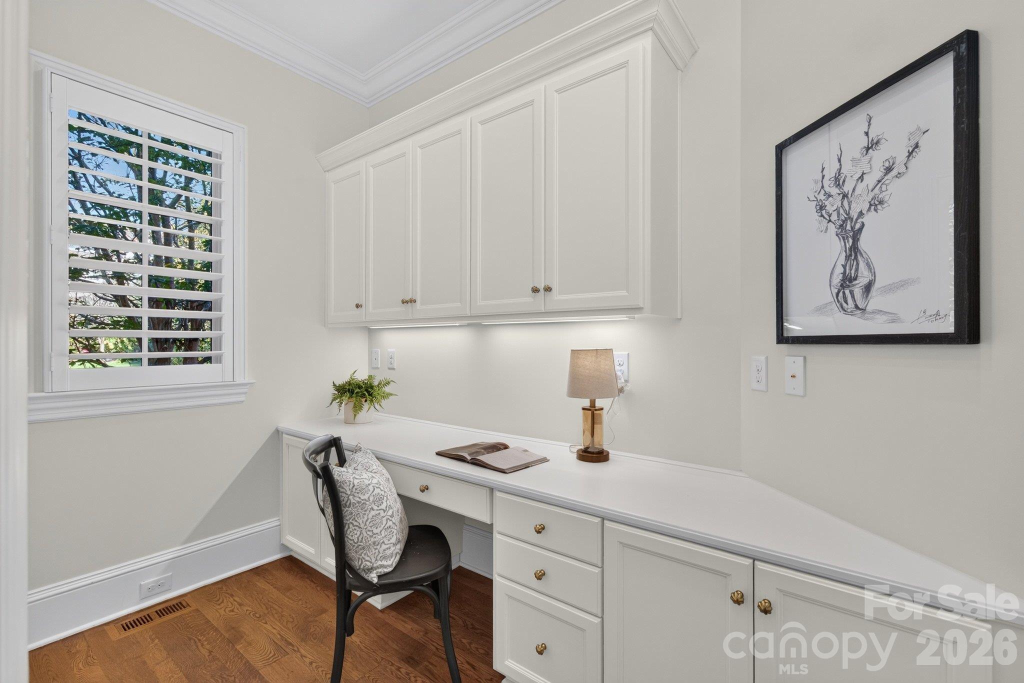 Back office located off breakfast room - 7805 Clovervale Drive, Waxhaw