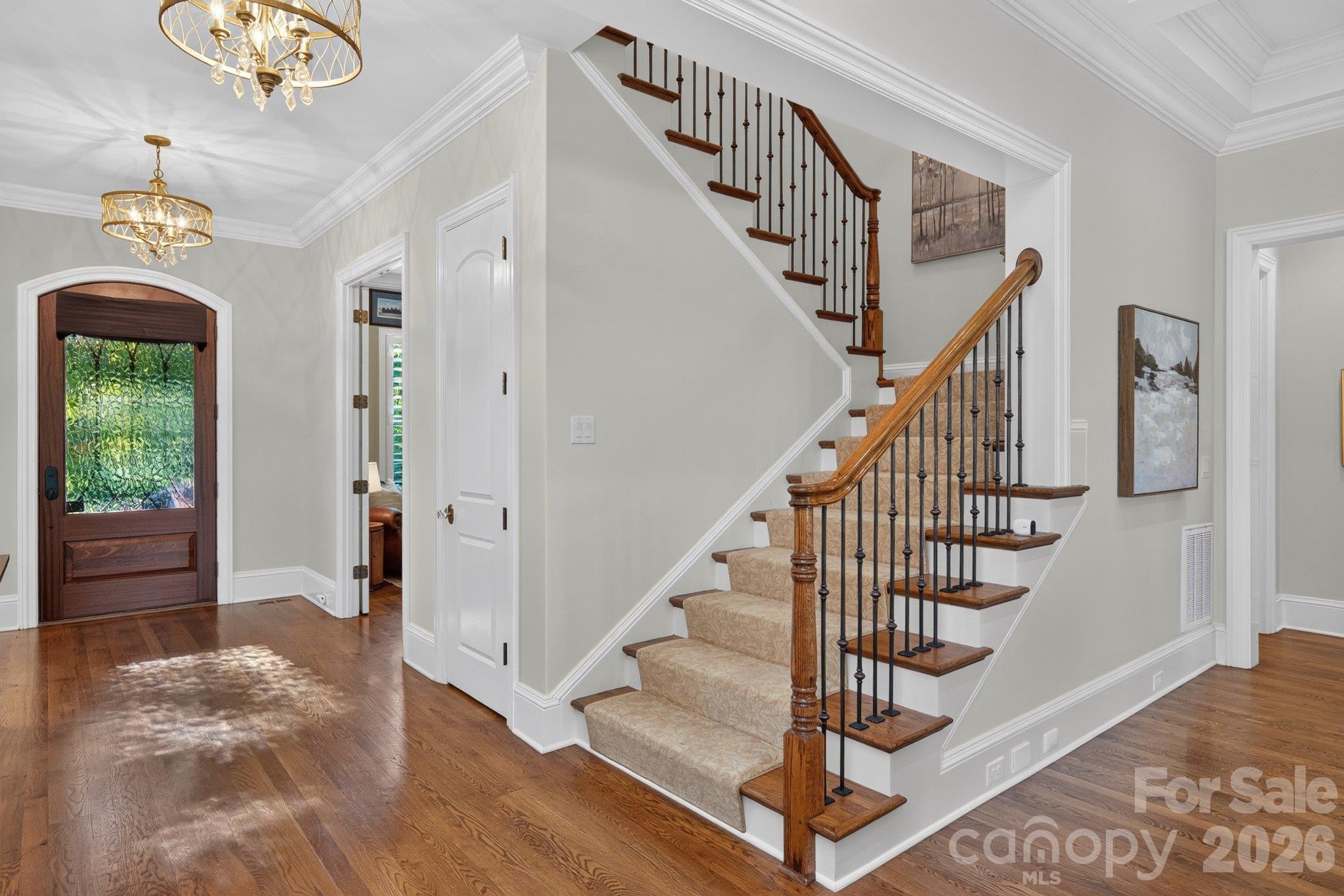 Foyer w/office access - 7805 Clovervale Drive, Waxhaw