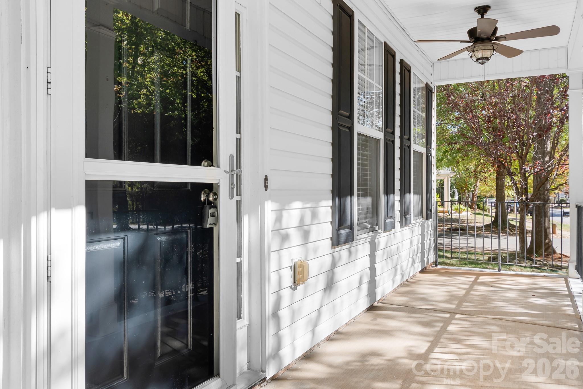 Long and Inviting Front Porch - Newly Painted Front Door - 15404 Crossing Gate Drive, Cornelius
