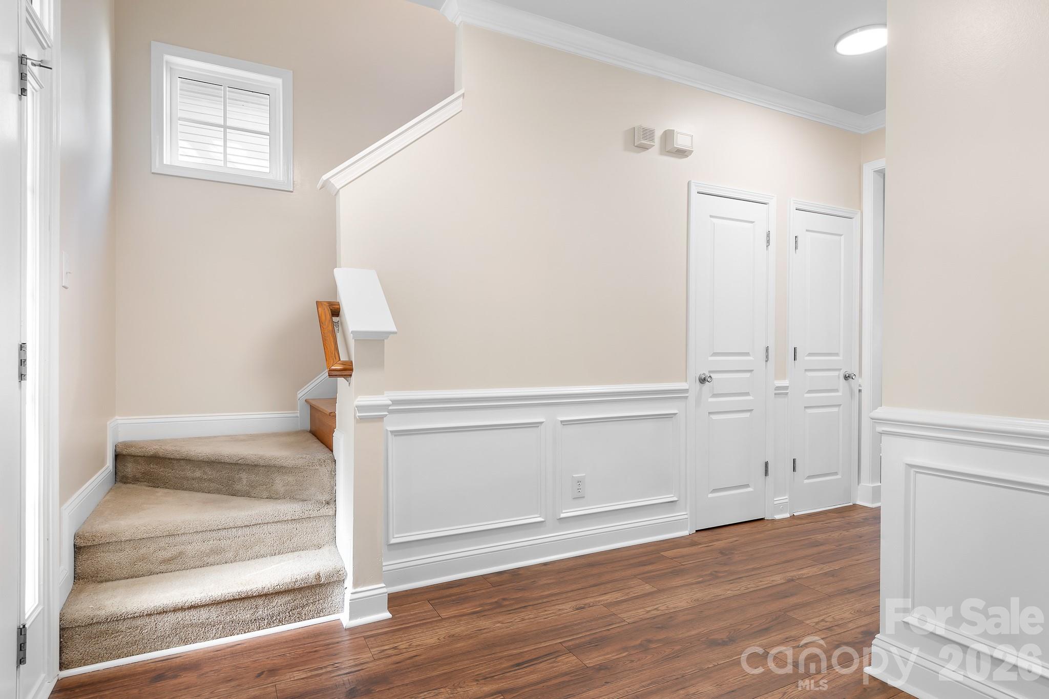 Entry Foyer - New LVP Flooring and Fresh Paint - 15404 Crossing Gate Drive, Cornelius