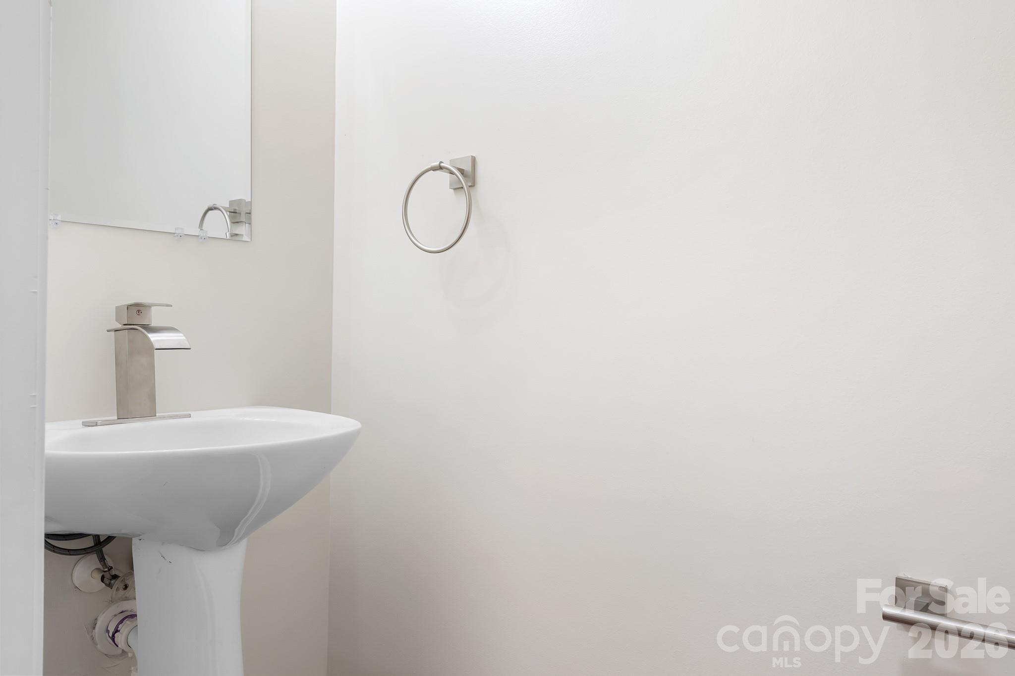 1/2 Bath - Powder Room - New Nickel Hardware - 15404 Crossing Gate Drive, Cornelius