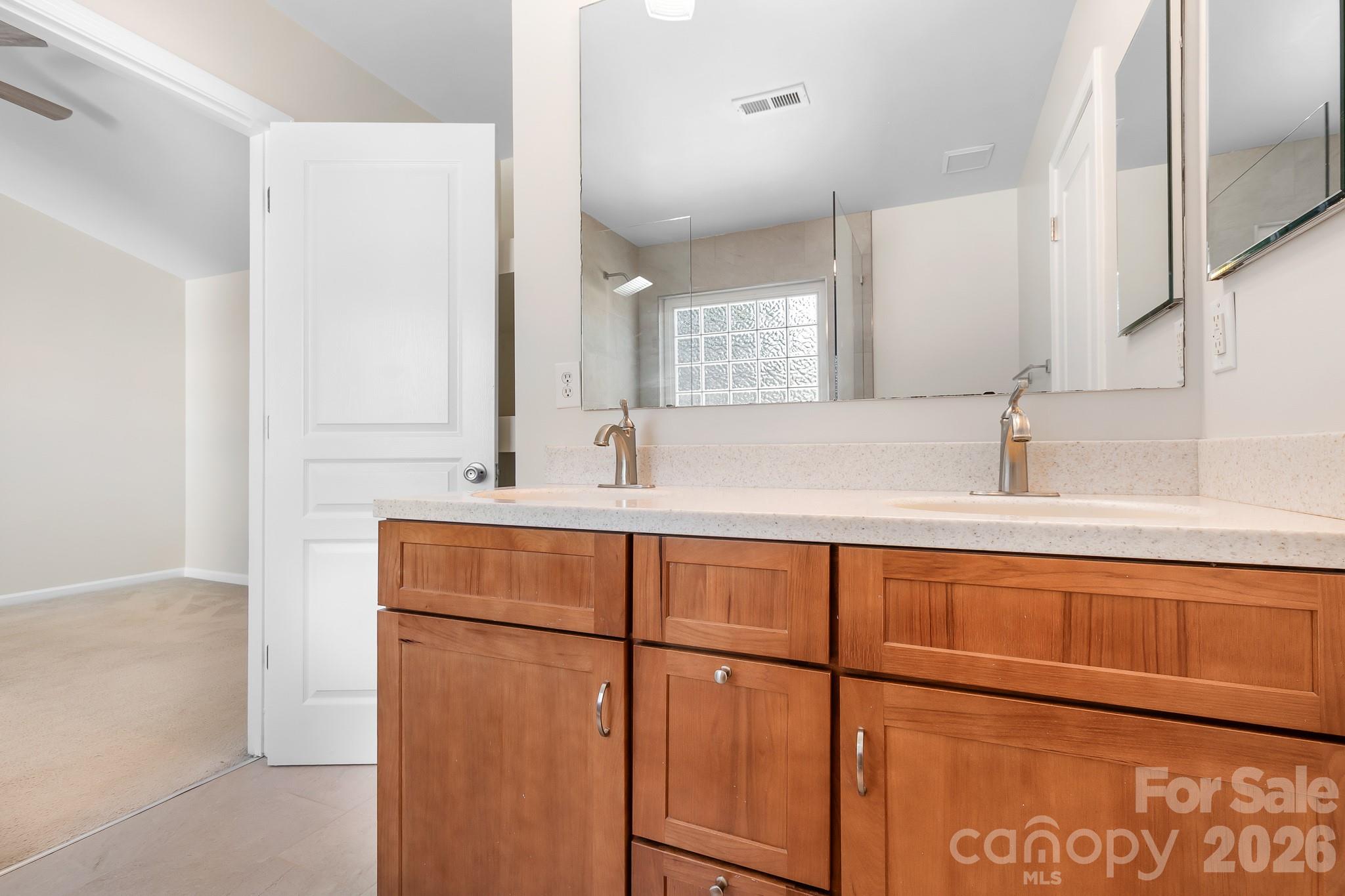 Primary Bathroom with Double Vanity - 15404 Crossing Gate Drive, Cornelius