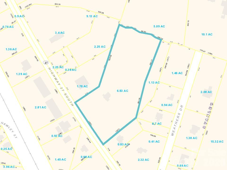 PID 175746 6.83 acres zoned GB - 601 S Highway 27 Highway, Stanley