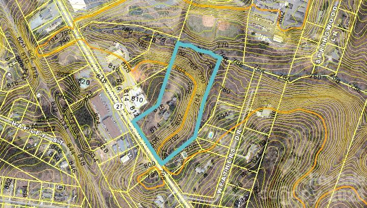 TOPOGRAPHY PER GIS of 175746 (2nd parcel at NE corner) - 601 S Highway 27 Highway, Stanley