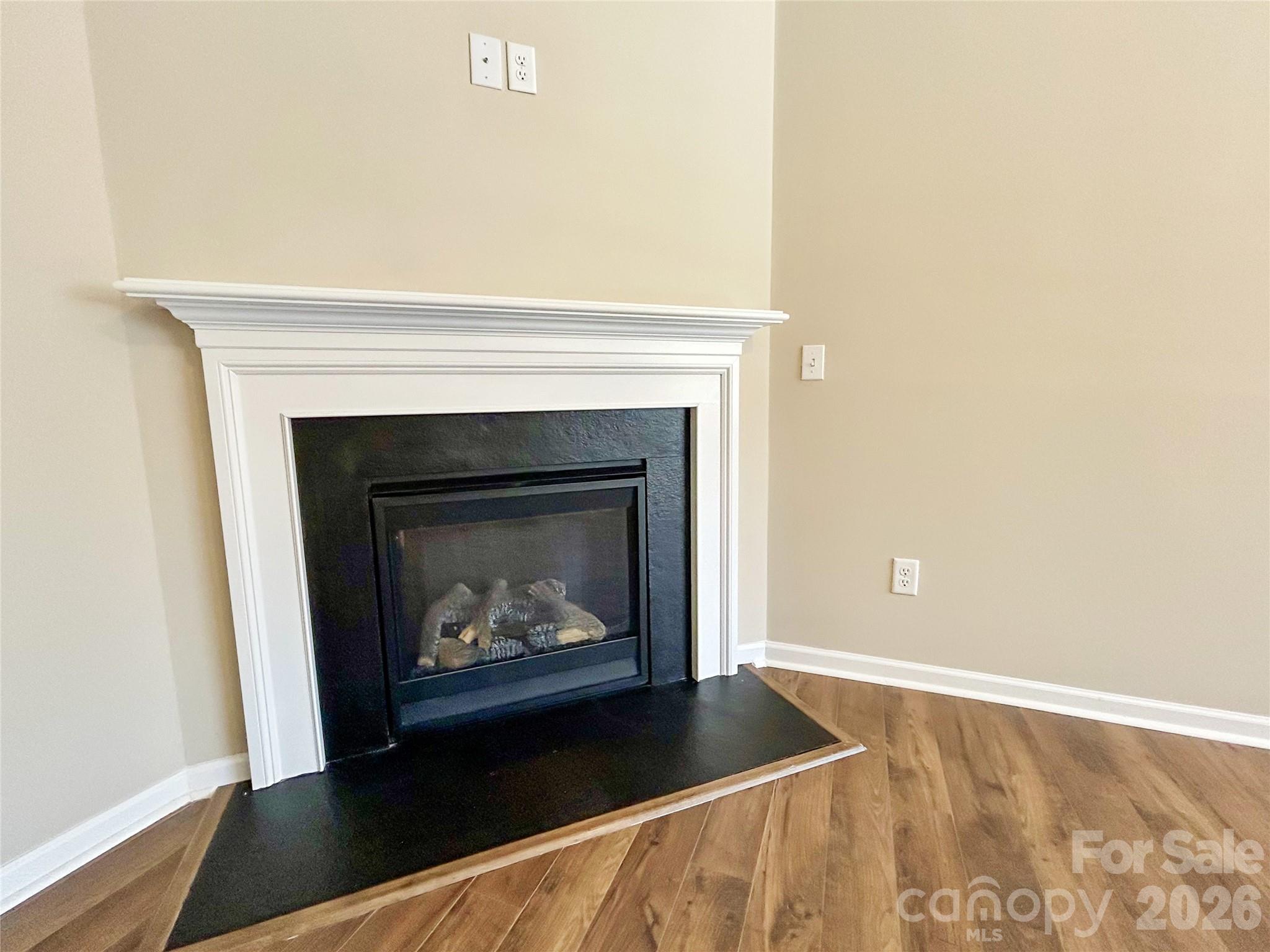 Gas Log fireplace in Living Rm - 182 Marathon Lane, Candler