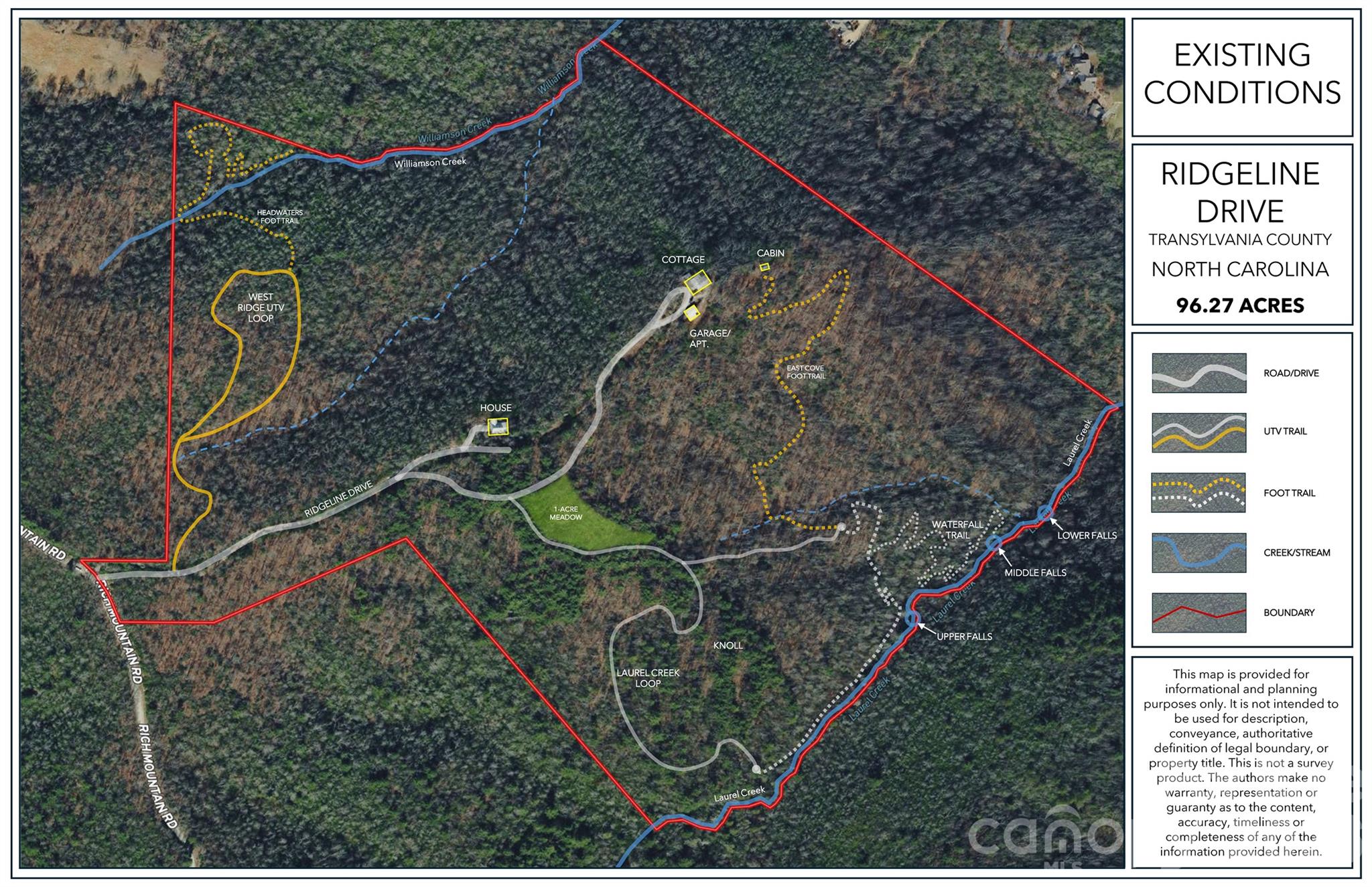 Property Map - 243 Ridgeline Drive, Brevard