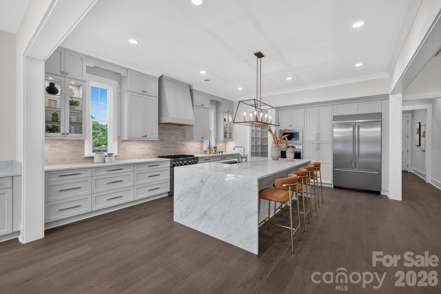 Waterfall Kitchen Island - 128 Willow View Loop, Davidson