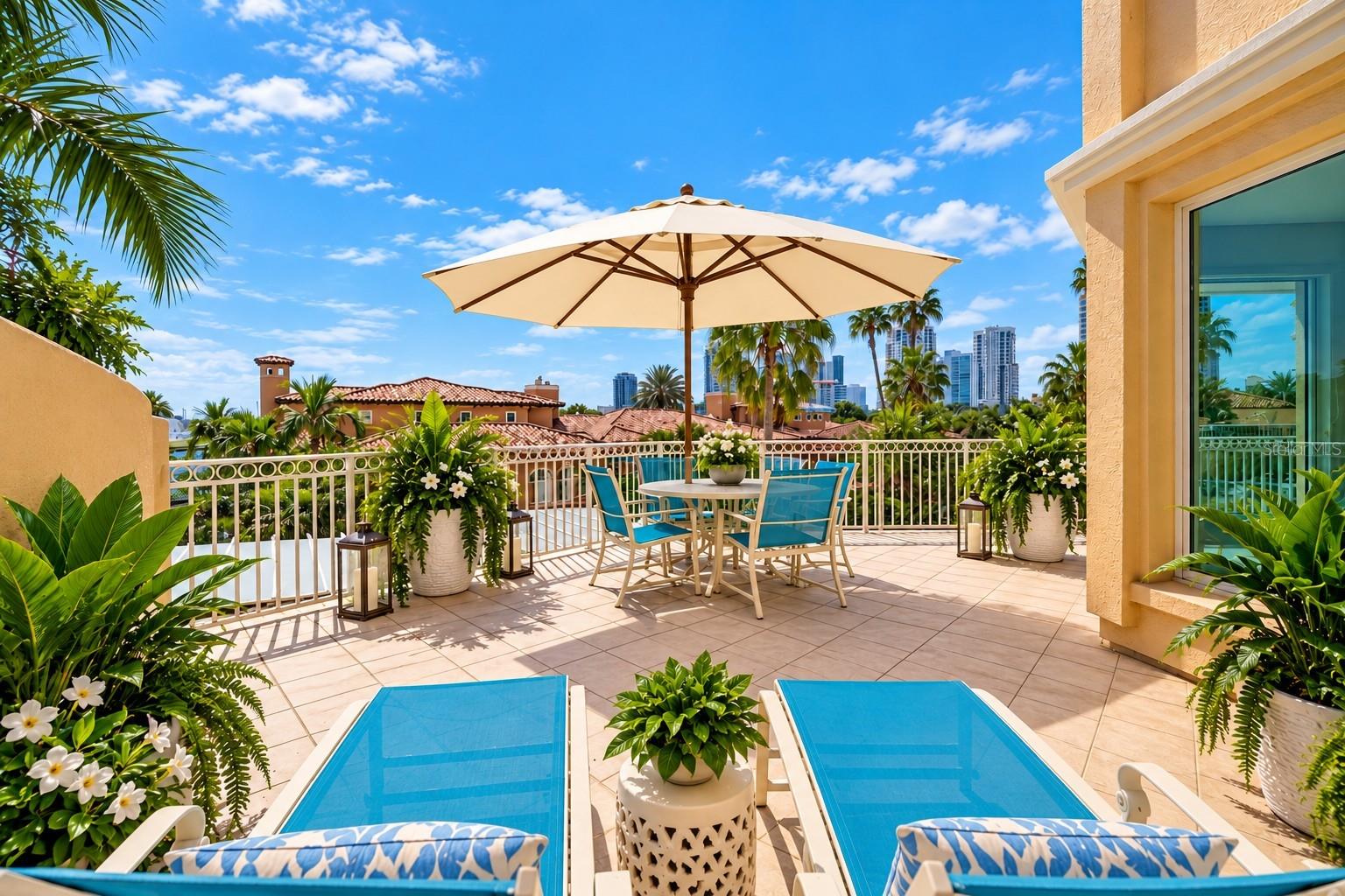 Idea of what could be done with this large terrace - 555 5TH AVE NE #332, ST PETERSBURG