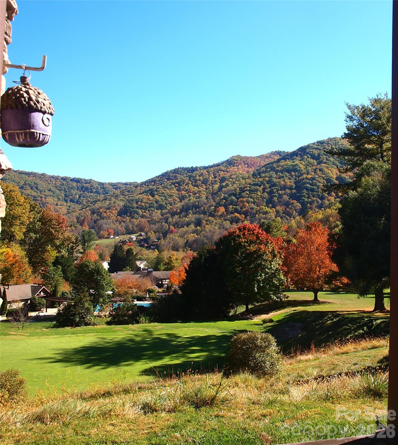 View of mountains from covered porch - 1564 Country Club Drive, Maggie Valley
