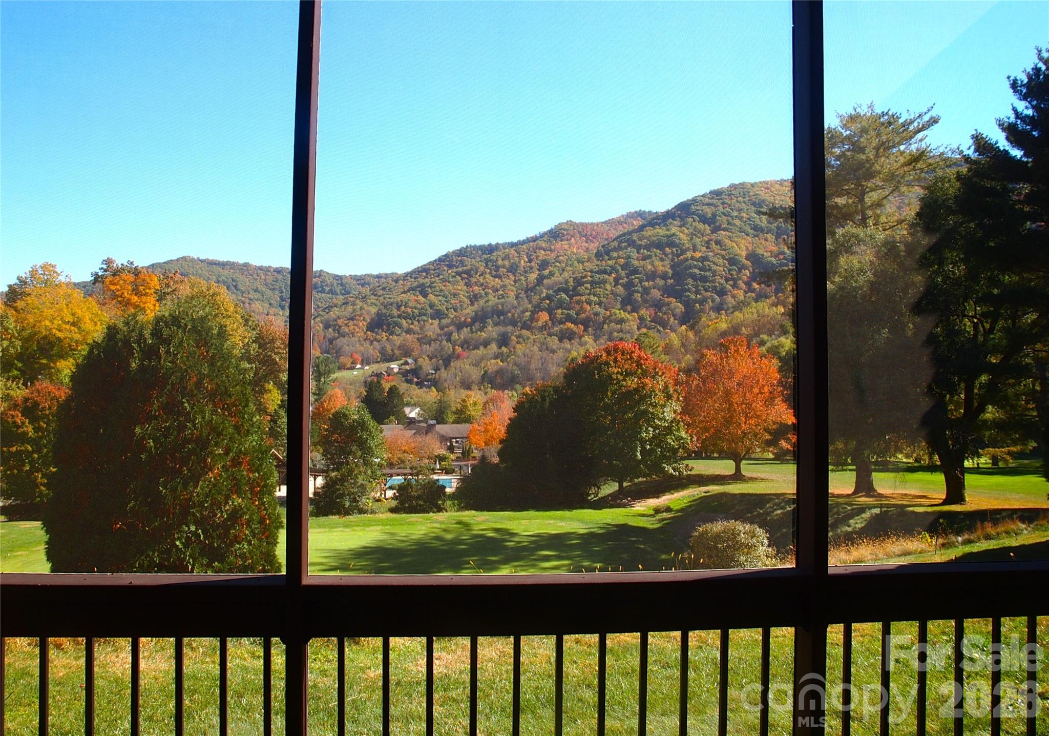 View from screened porch - 1564 Country Club Drive, Maggie Valley