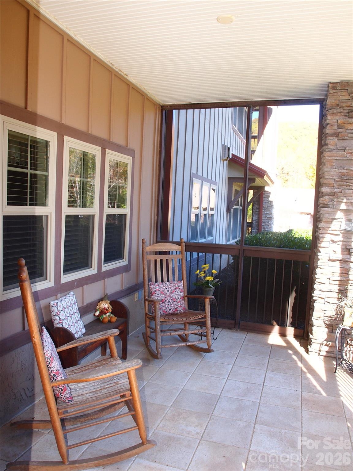 Screened porch - 1564 Country Club Drive, Maggie Valley