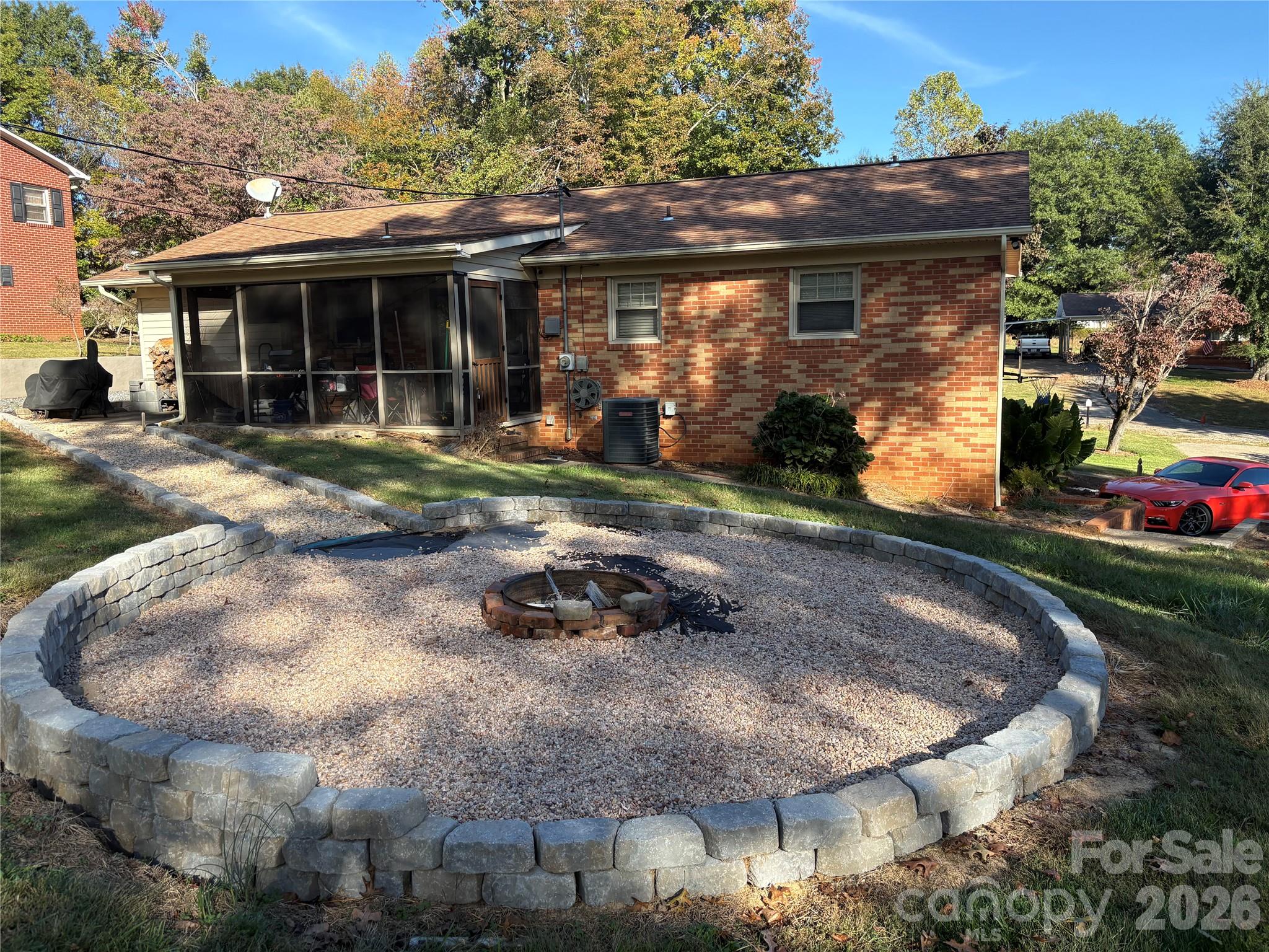 Fire Pit with ScreenedPorch - 2346 Elon Drive, Valdese