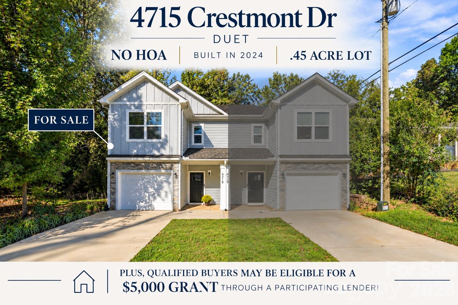 Opportunity for home-buyers and investors! - 4715 Crestmont Drive, Charlotte