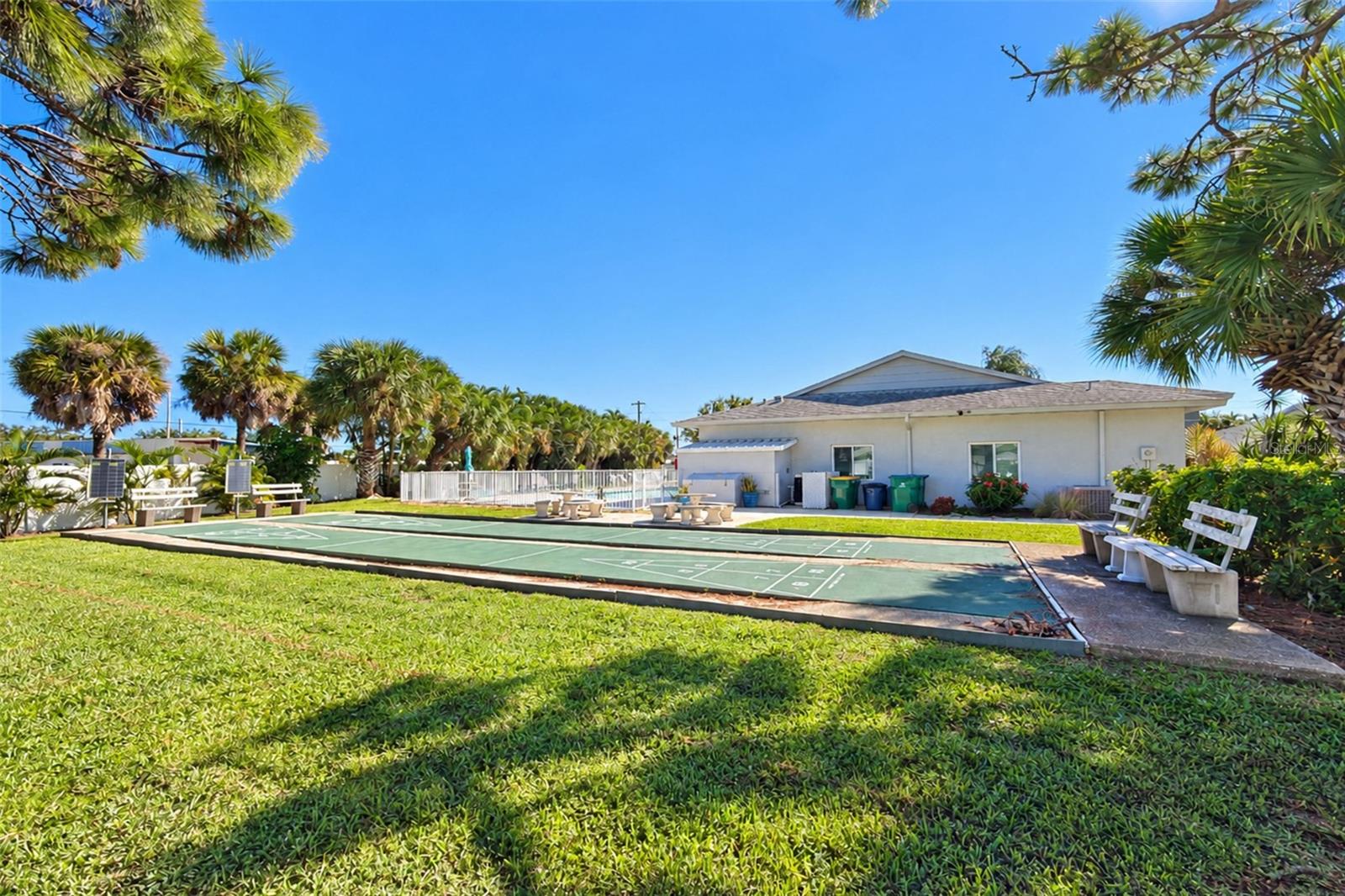 Shuffleboard is conveniently located next to the Clubhouse & pool. - 6468 HAMLET DR #B, ENGLEWOOD